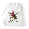 PRINTFASHION Vicces gonosz karácsonyi szúnyog - izzósorral - Sportzsák, Tornazsák - Fehér