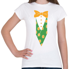 PRINTFASHION Vicces öltöny - Női póló - Fehér női póló