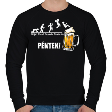 PRINTFASHION Vicces sörös hét - Férfi pulóver - Fekete férfi pulóver, kardigán