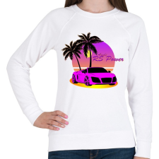 PRINTFASHION Vice City - Audi - Női pulóver - Fehér női pulóver, kardigán