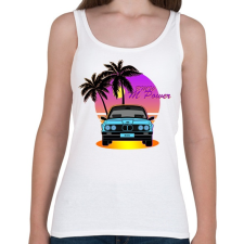 PRINTFASHION Vice City - BMW - Női atléta - Fehér női trikó