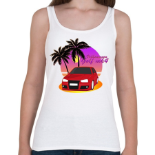 PRINTFASHION Vice City - VW Golf - Női atléta - Fehér női trikó