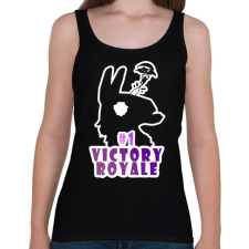 PRINTFASHION Victory Royale - Női atléta - Fekete női trikó