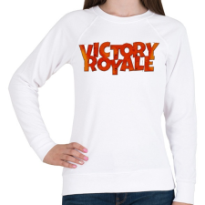 PRINTFASHION Victory Royale - Női pulóver - Fehér női pulóver, kardigán