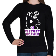 PRINTFASHION Victory Royale - Női pulóver - Fekete női pulóver, kardigán