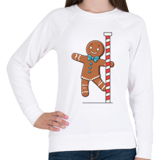 PRINTFASHION Vidám mézeskalács - Női pulóver - Fehér