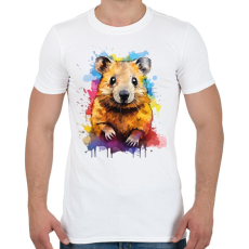 PRINTFASHION Vidám quokka - Férfi póló - Fehér