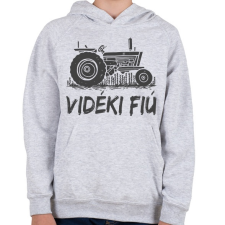 PRINTFASHION Vidéki fiú - Gyerek kapucnis pulóver - Sport szürke gyerek pulóver, kardigán