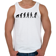 PRINTFASHION Videós/Fotós evolúció - Férfi atléta - Fehér