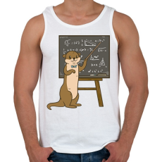 PRINTFASHION Vidra tanár - Férfi atléta - Fehér