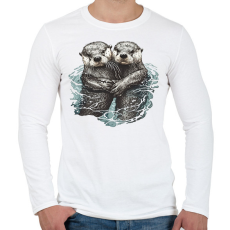 PRINTFASHION Vidrák - Férfi hosszú ujjú póló - Fehér