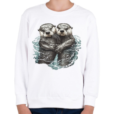 PRINTFASHION Vidrák - Gyerek pulóver - Fehér