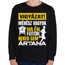 PRINTFASHION vigyázat méhész vagyok - Gyerek pulóver - Fekete gyerek pulóver, kardigán