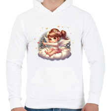 PRINTFASHION Vigyázz, lövök! - Férfi kapucnis pulóver - Fehér férfi pulóver, kardigán