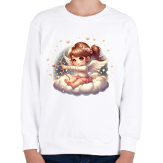 PRINTFASHION Vigyázz, lövök! - Gyerek pulóver - Fehér