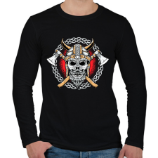 PRINTFASHION viking - Férfi hosszú ujjú póló - Fekete férfi póló