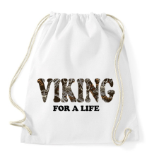 PRINTFASHION Viking for a life - Sportzsák, Tornazsák - Fehér tornazsák