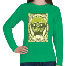 PRINTFASHION Viking gnóm - Női pulóver - Zöld