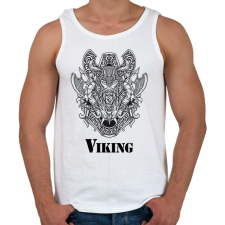PRINTFASHION Viking minta - Férfi atléta - Fehér atléta, trikó