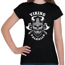 PRINTFASHION viking  - Női póló - Fekete női póló
