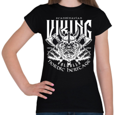 PRINTFASHION viking - Női póló - Fekete női póló