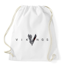 PRINTFASHION Vikings logo - Sportzsák, Tornazsák - Fehér tornazsák