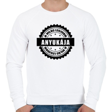 PRINTFASHION Világ Legjobb Anyukája - Férfi pulóver - Fehér