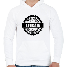 PRINTFASHION Világ legjobb apukája - Férfi kapucnis pulóver - Fehér