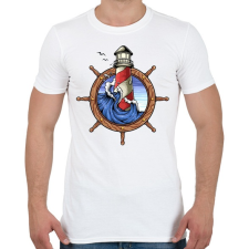 PRINTFASHION Világító torony - Férfi póló - Fehér férfi póló