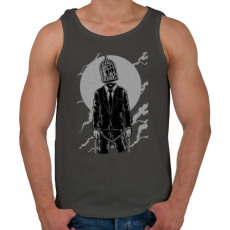 PRINTFASHION Világketrec - Férfi atléta - Sötétszürke