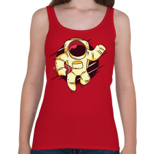 PRINTFASHION Világűr foci - Női atléta - Cseresznyepiros női trikó