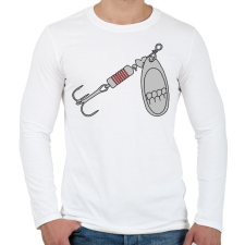 PRINTFASHION villantó - Férfi hosszú ujjú póló - Fehér férfi póló