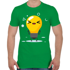 PRINTFASHION Villanykörte - Férfi póló - Zöld