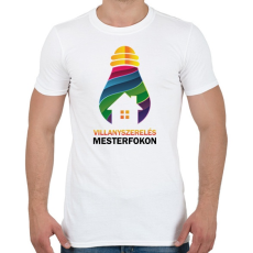 PRINTFASHION Villanyszerelés mesterfokon - Férfi póló - Fehér