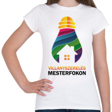 PRINTFASHION Villanyszerelés mesterfokon - Női póló - Fehér női póló