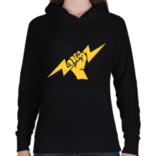 PRINTFASHION Villanyszerelő 1 - Női kapucnis pulóver - Fekete női pulóver, kardigán