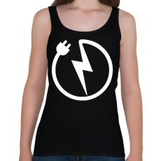 PRINTFASHION Villanyszerelő 2 - Női atléta - Fekete