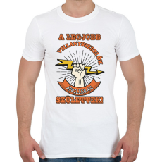 PRINTFASHION Villanyszerelő április - Férfi póló - Fehér