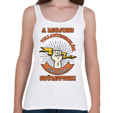 PRINTFASHION Villanyszerelő február - Női atléta - Fehér női trikó