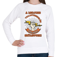 PRINTFASHION Villanyszerelő február - Női pulóver - Fehér