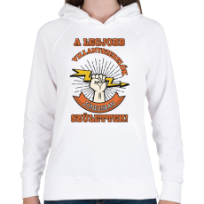 PRINTFASHION Villanyszerelő június - Női kapucnis pulóver - Fehér