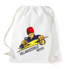 PRINTFASHION Villanyszerelő mester - Sportzsák, Tornazsák - Fehér tornazsák