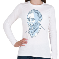 PRINTFASHION Vincent Van Gogh - Női hosszú ujjú póló - Fehér női póló