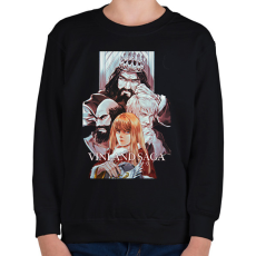PRINTFASHION Vinland Saga - Gyerek pulóver - Fekete