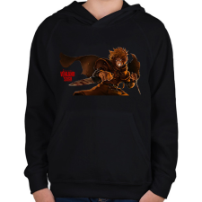 PRINTFASHION Vinland Saga - Thorfinn - Gyerek kapucnis pulóver - Fekete gyerek pulóver, kardigán
