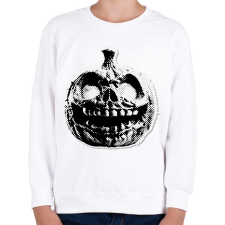 PRINTFASHION Vintage halloween - Gyerek pulóver - Fehér gyerek pulóver, kardigán