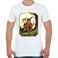 PRINTFASHION Vintage róka - Férfi póló - Fehér