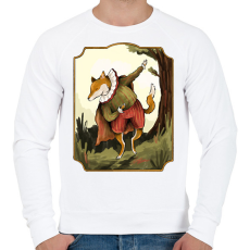 PRINTFASHION Vintage róka - Férfi pulóver - Fehér