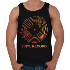 PRINTFASHION vinyl record - Férfi atléta - Fekete atléta, trikó
