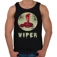 PRINTFASHION viper - Férfi atléta - Fekete atléta, trikó